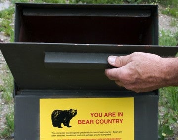 A secure trash can