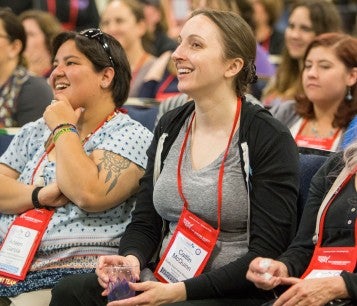 Happy audience at Animal Care Expo