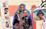 Photo collage of different fur alternatives