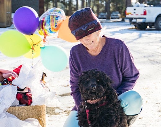 Family in Idaho receive the 1 millionth service from the Pets for Life Program