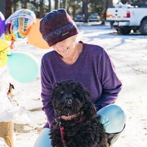 Family in Idaho receive the 1 millionth service from the Pets for Life Program